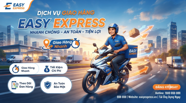 banner dịch vụ giao hàng easy express